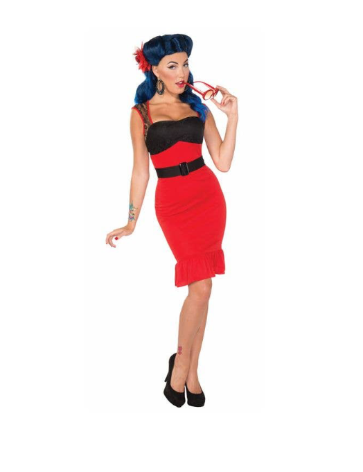 Tomfoolery Scarlet Rose Dress