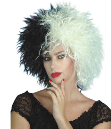 Carnival Cruella Black/White Wig