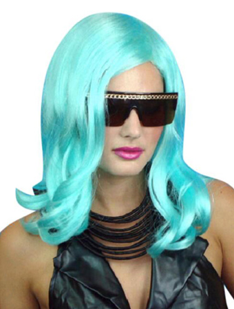 Carnival wig gaga aqua