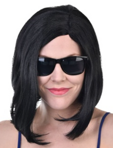 Tomfoolery Janet Black Straight Shoulder Length Wig