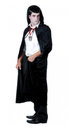 Tomfoolery Black Velvet Cape