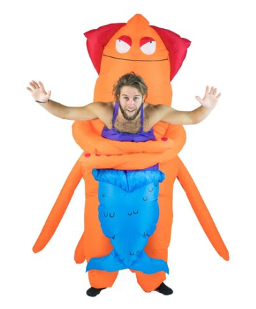 Carnival Adult Inflatable Squid Costume