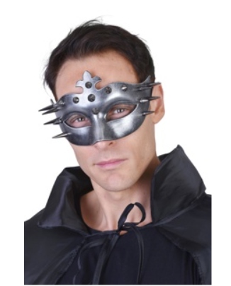 Tomfoolery Ulric Silver Mask with Spikes