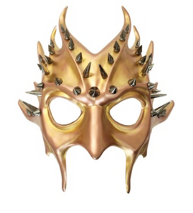 Tomfoolery Gold Spiked Mask
