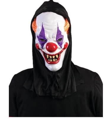 Tomfoolery HOODED MASK - CLOWN