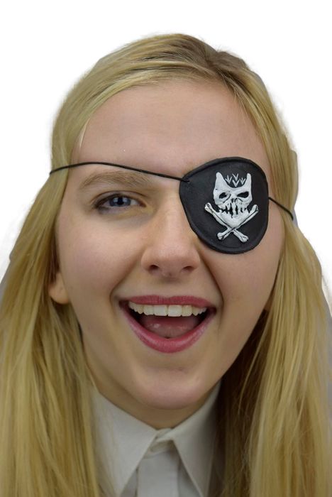 Interalia Eyepatch with Skull and Crossbones