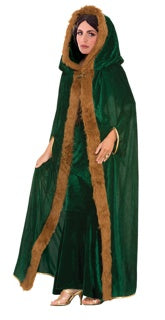 Tomfoolery Faux Fur Cape With Hood