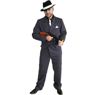 Tomfoolery 20's Pinstripe Gangster Male Costume