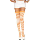 Music Legs Striped Thigh High's