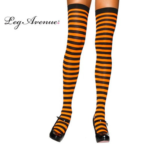 Leg Avenue Striped Thigh High