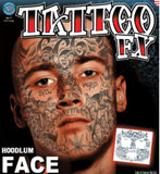 Tinsley Transfer Hoodlum Face Tattoos