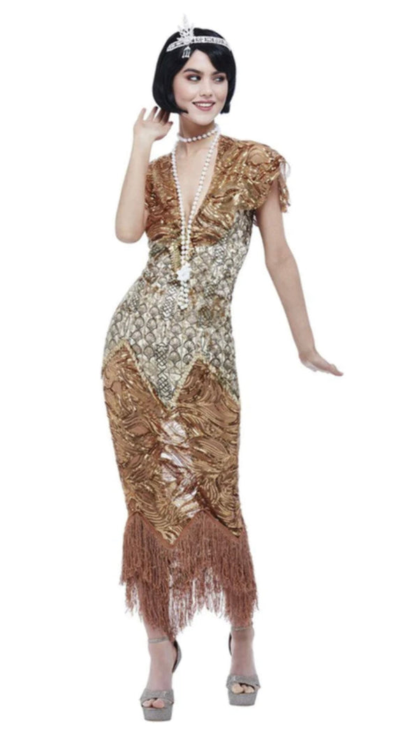 Smiffys 20's Sequin Gold Flapper