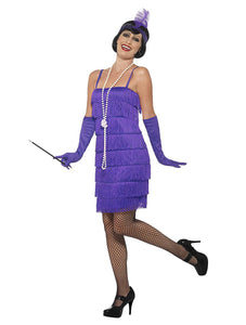 Smiffys Purple Flapper Costume