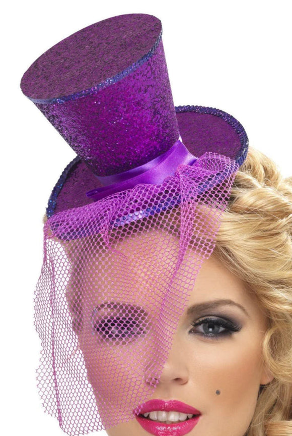 Smiffys Fever Mini Top Hat On Headband