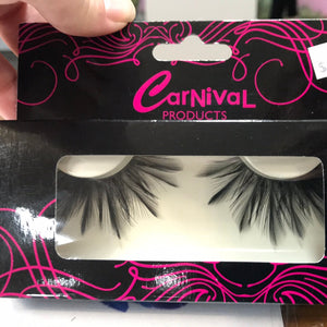 Carnival Long Black Feather Lashes