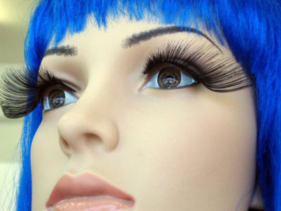 Carnival Eyelashes - Black Long Dramatic