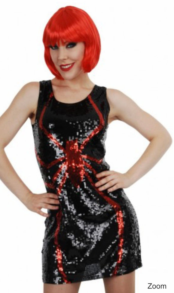 Tomfoolery Deluxe Spider Sequin Dress