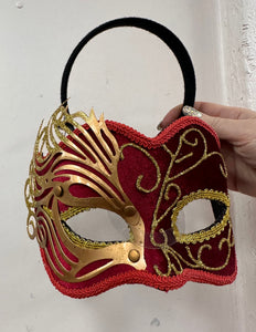 Interalia Red and Gold Mask